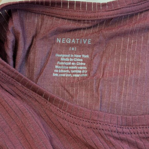 Negative Underwear Whipped Long Sleeve in Garnet, Size Small - Picture 6 of 7